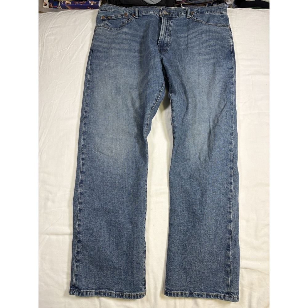 Polo Ralph Lauren Jeans Mens 38x30 Hampton Relaxed Straight Blue Denim Casual